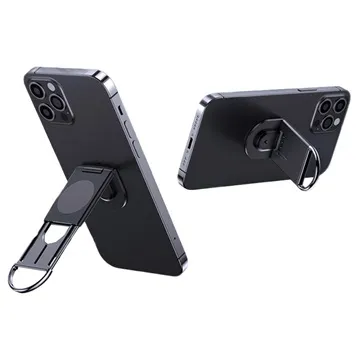 Retractable Magnetic Ring Holder with Kickstand Function