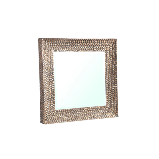 Verdi Metal Framed Wall Mounted Accent Mirror in Gold