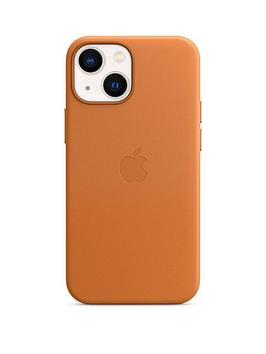 Apple Iphone 13 Mini Leather Case With Magsafe - Golden Brown