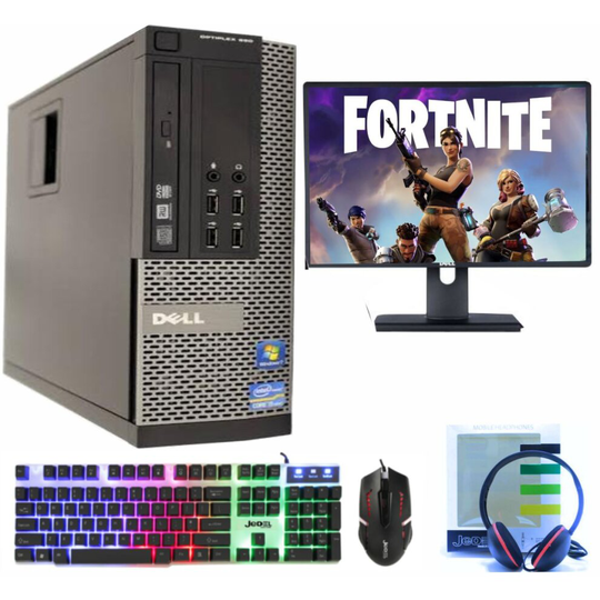 FULL DELL QUAD CORE i5 DESKTOP PC TOWER COMPUTER WINDOWS 10 8GB RAM 1TB HDD UK