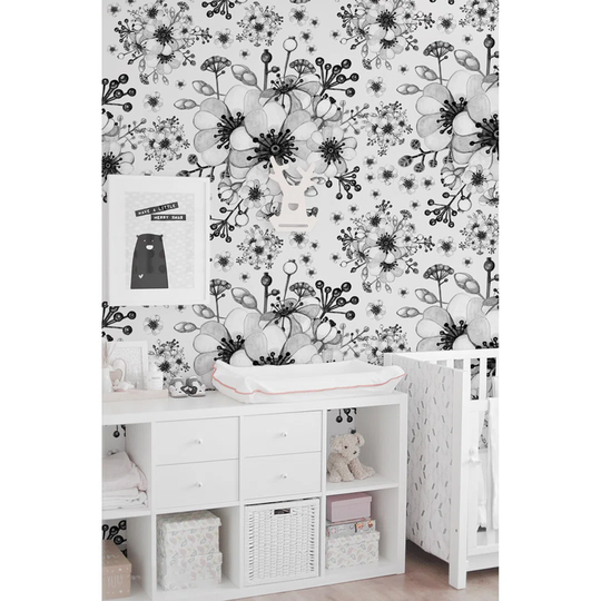 Cochran Floral Flowers Wallpaper