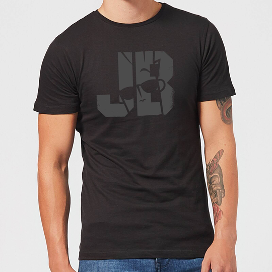 Johnny Bravo JB Sillhouette Men's T-Shirt - Black - XS