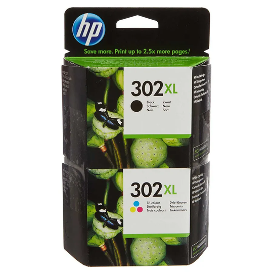 HP Hewlett-Packard 302XL Combo Ink Cartridges