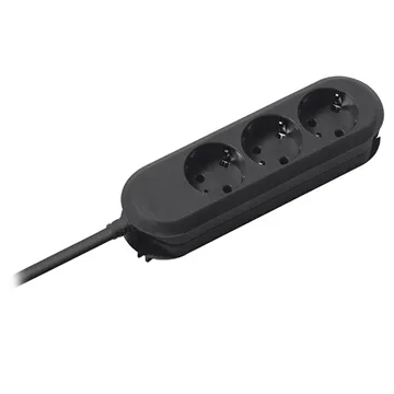 Bachmann SMART Extension Cord - 3xEU, 5m - Black