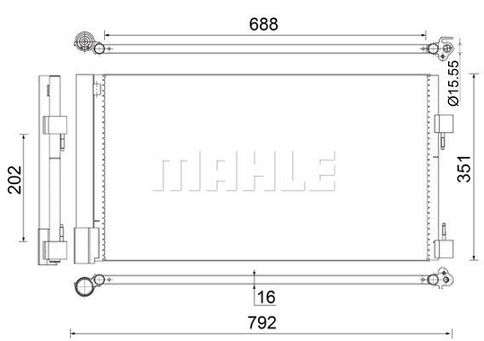 Condenser Air Conditioning 8FC351304-244 by BEHR