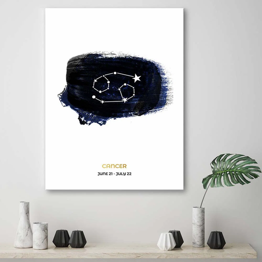 Canvas Print Cancer Zodiac Horoscope