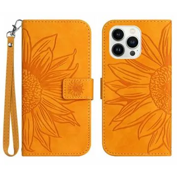 Sunflower Series iPhone 14 Pro Max Wallet Case - Yellow