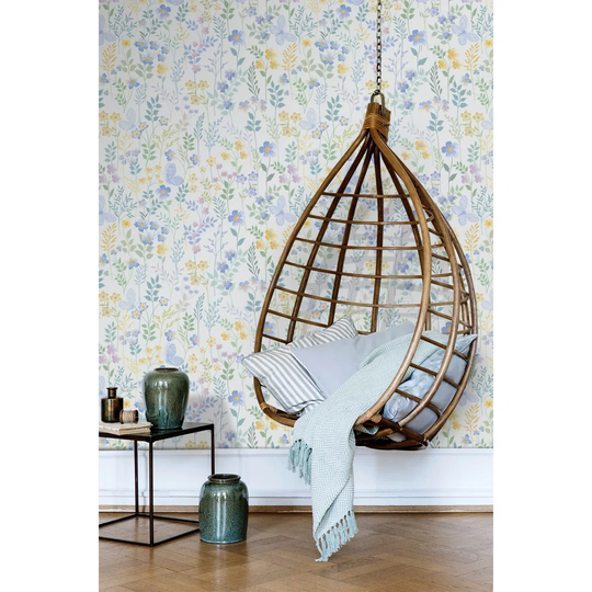 Delicate Meadow 2.5m x 2.5m Matte Wallpaper Roll
