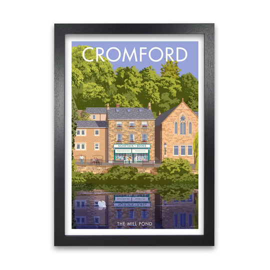 'Derbyshire Cromford' Graphic Art