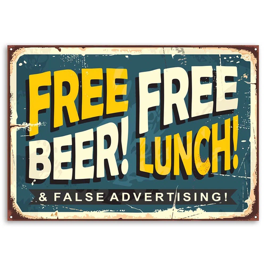 Canvas Print Sign Retro Beer