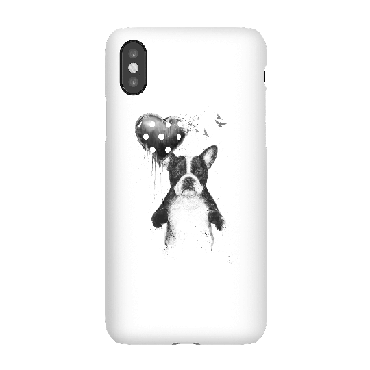 Balazs Solti Bulldog And Balloon Phone Case for iPhone and Android - iPhone X - Snap Case - Matte