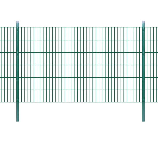 Vidaxl 2D Garden Fence Panels & Posts 2008X1230 Mm 20 M Green