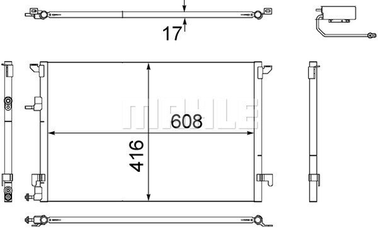 Condenser Air Conditioning 8FC351304-471 by BEHR