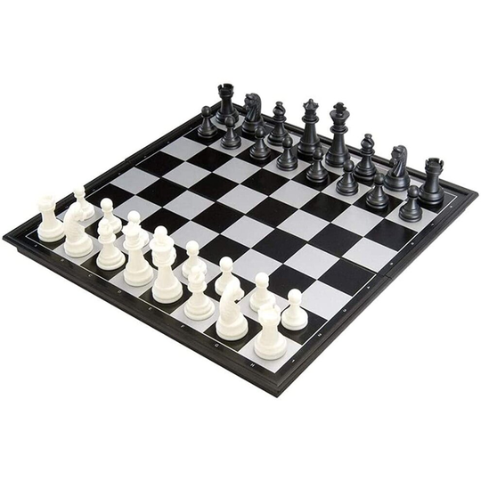 Itian Folding Magnetic Chess Board International Chess Gold and Silver Pieces with Storage Game Toy Set for Travel Outdoor...