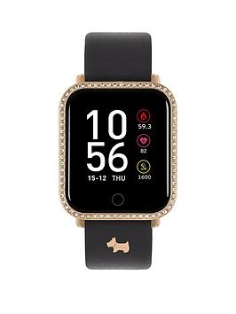 Radley Series 6 Smart Ladies Black Leather Stone Set Watch