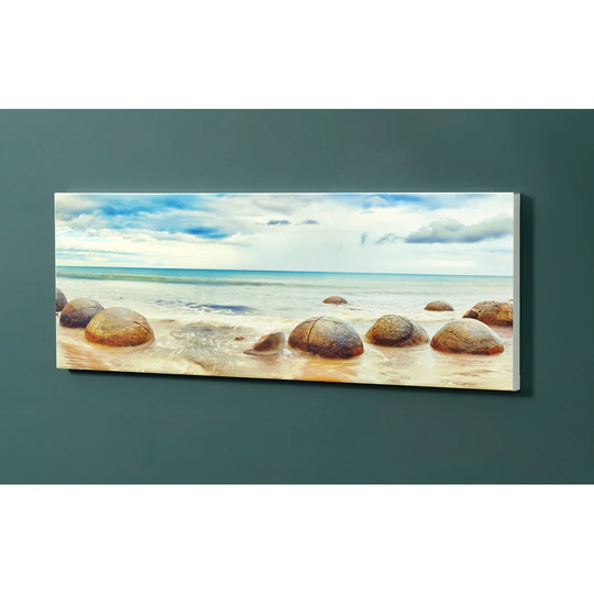 Notiz Motive Beach Stones Magnetic Wall Mounted Cork Board