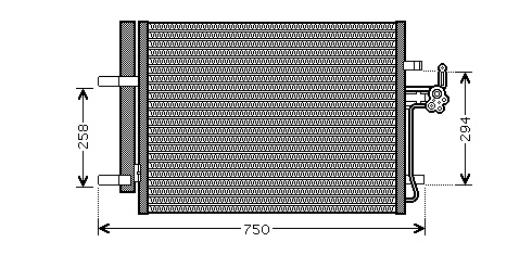 Condenser, air conditioning *** IR PLUS *** 18005428 International Radiators Plus 18005428