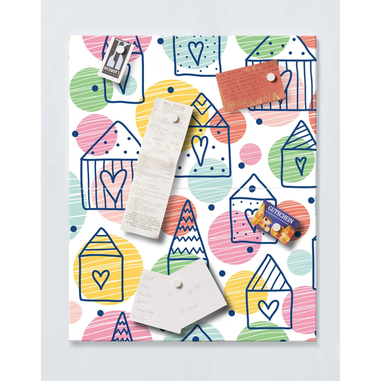 Houses Magnetic Magnetic Wall Mounted Cork Board