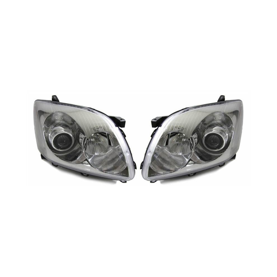 Toyota Avensis Mk2 Estate 3/2003-8/2006 Headlights Headlamps 1 Pair O/S & N/S