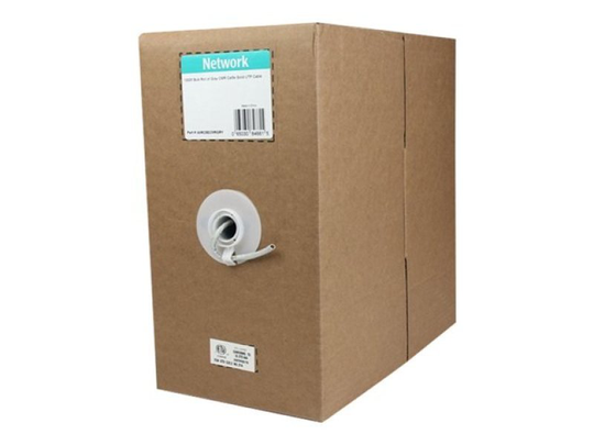 StarTech 1000 Ft Bulk Roll Of Gray Cmr Cat5e Solid Utp Cable