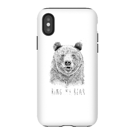 Balazs Solti Ring My Bear Phone Case for iPhone and Android - iPhone X - Tough Case - Matte
