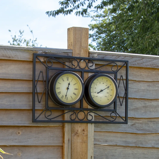 Zebediah Ornate Metal Wall Clock
