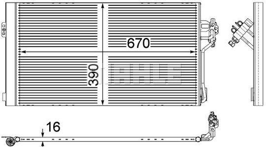 Condenser Air Conditioning 8FC351343-011 by BEHR