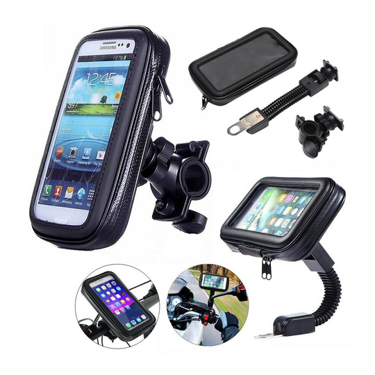 Waterproof Motorcycle Phone Holder Bag Case Motorbike Scooter Bicycle