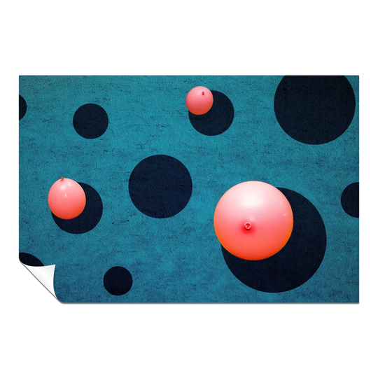 Panther Print Fine Art Prints Abstract Pastel Pink Balloons Artistic Unframed Poster, Pictures For Home Walls, Bedroom, Living Room & Bathroom Decor