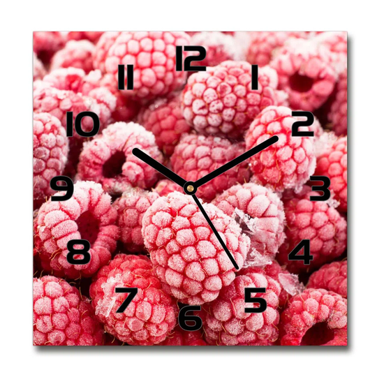 Hibaaq Frozen Raspberries Silent Wall Clock