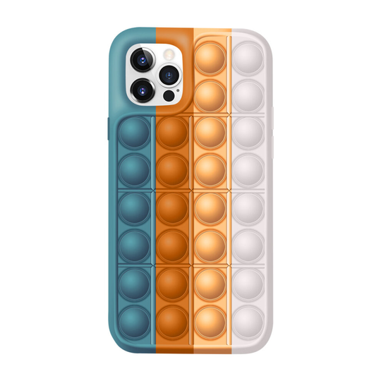 (6, iPhone 13 Mini) iPhone13 Pop Fidget Silicone Rainbow Phone Case Cover