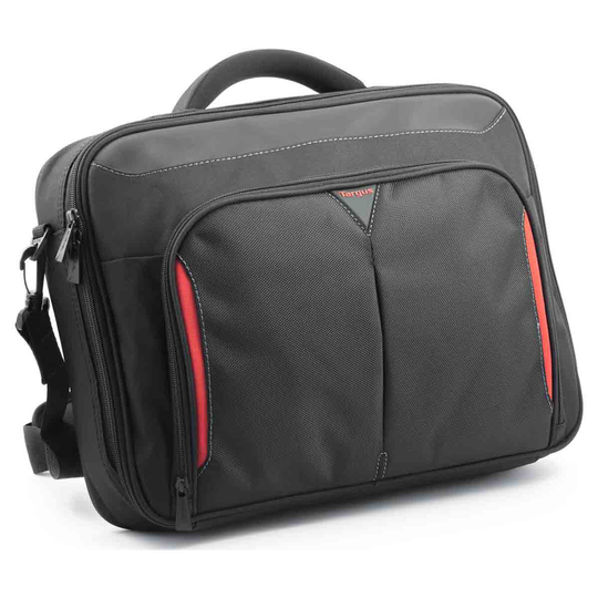 Targus Classic+ 15-15.6" Clamshell Laptop Bag - Black/Red