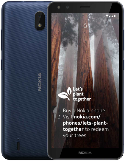 SIM Free Nokia C01 Plus Mobile Phone - Blue