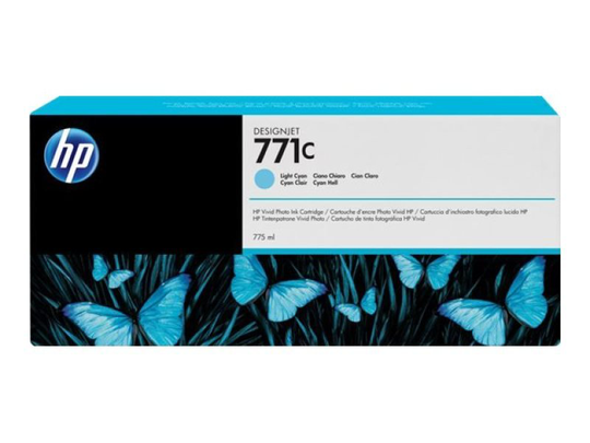 HP 711C Light Cyan Original Ink Cartridge - Standard Yield 775ml - B6Y12A