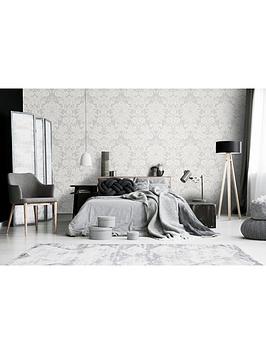 Superfresco Easy Venetian Damask Grey Wallpaper