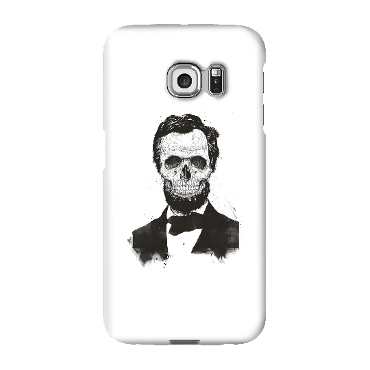 Balazs Solti Suited And Booted Skull Phone Case for iPhone and Android - Samsung S6 Edge - Snap Case - Gloss