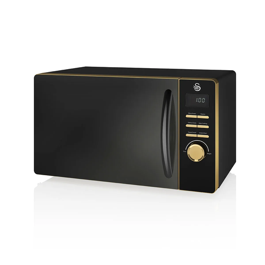 Swan SM22045BLKN Gatsby 800W Digital Microwave - Black