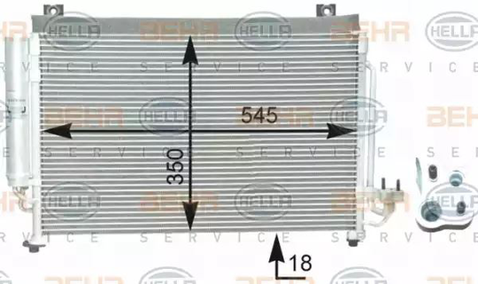 Condenser Air Conditioning 8FC351303-021 by BEHR