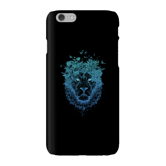 Balazs Solti Lion And Butterflies Phone Case for iPhone and Android - iPhone 6 - Snap Case - Gloss