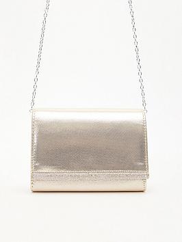 Quiz Diamante Trim Clutch Bag