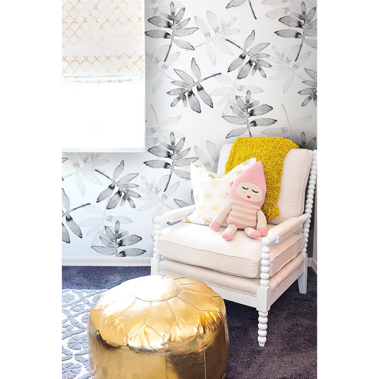 Walllpaper Roll 250X250cm Wallpaper Material With Print Mural Decoration Kitchen Livingroom Bedroom - Leaves Minimalistic