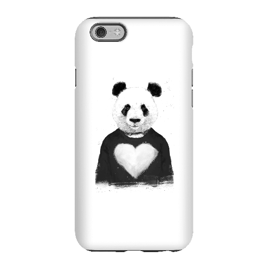 Balazs Solti Panda Love Phone Case for iPhone and Android - iPhone 6 - Tough Case - Gloss