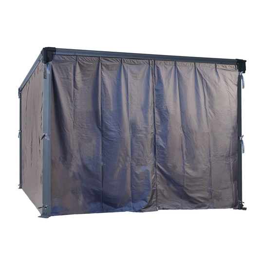 Palram - Canopia Canopia by Palram Square Gazebo Curtain Set - Black
