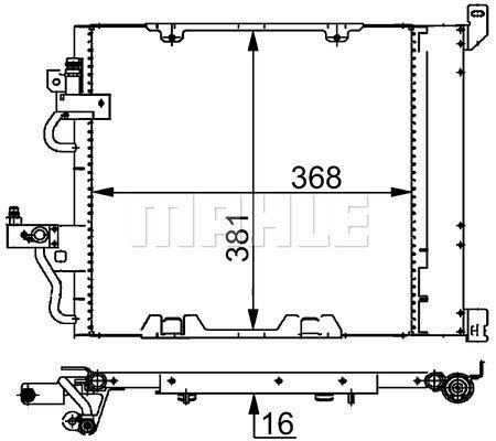 Condenser Air Conditioning 8FC351301-754 by BEHR