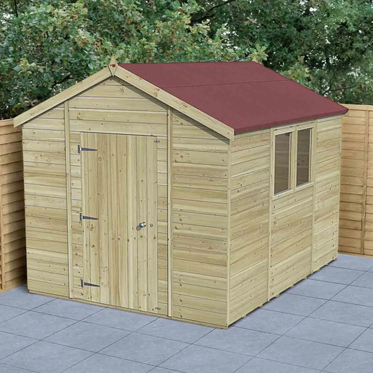 Forest Garden Timberdale T&G Pressure Treated 10x8 Apex Shed