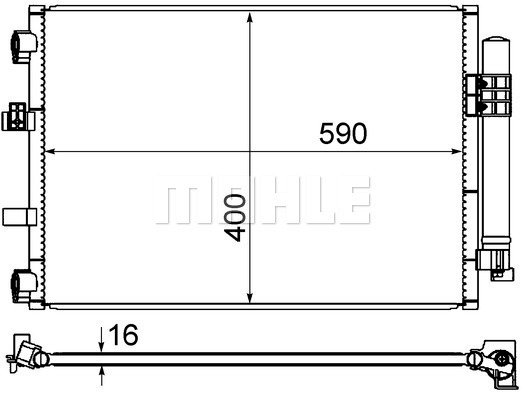 Condenser Air Conditioning 8FC351344-554 by BEHR