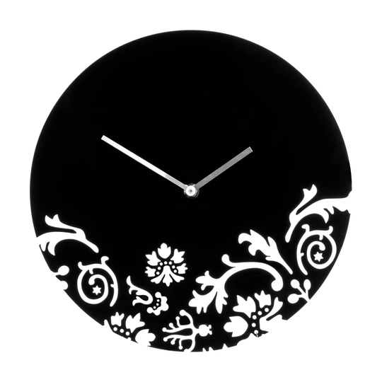 30cm Floral Swirl Wall Clock