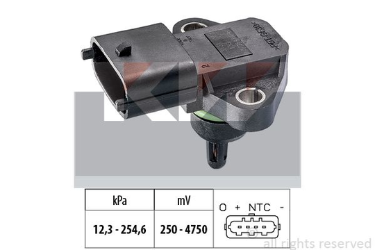 Air Pressure Sensor, height adaptation Made in Italy - OE Equivalent 493131 KW 493131