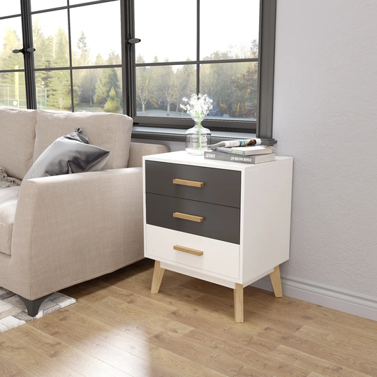 Mirabella 3 Drawer Bedside Table