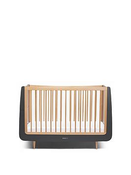 Snuz Snuzkot Skandi Cot Bed - Slate Natural
